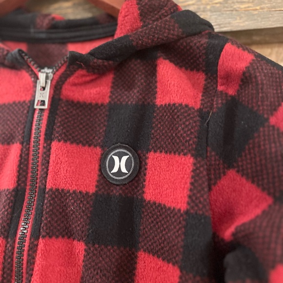 Hurley Plaid Winter One Piece Pajama 12 - Picture 2 of 6